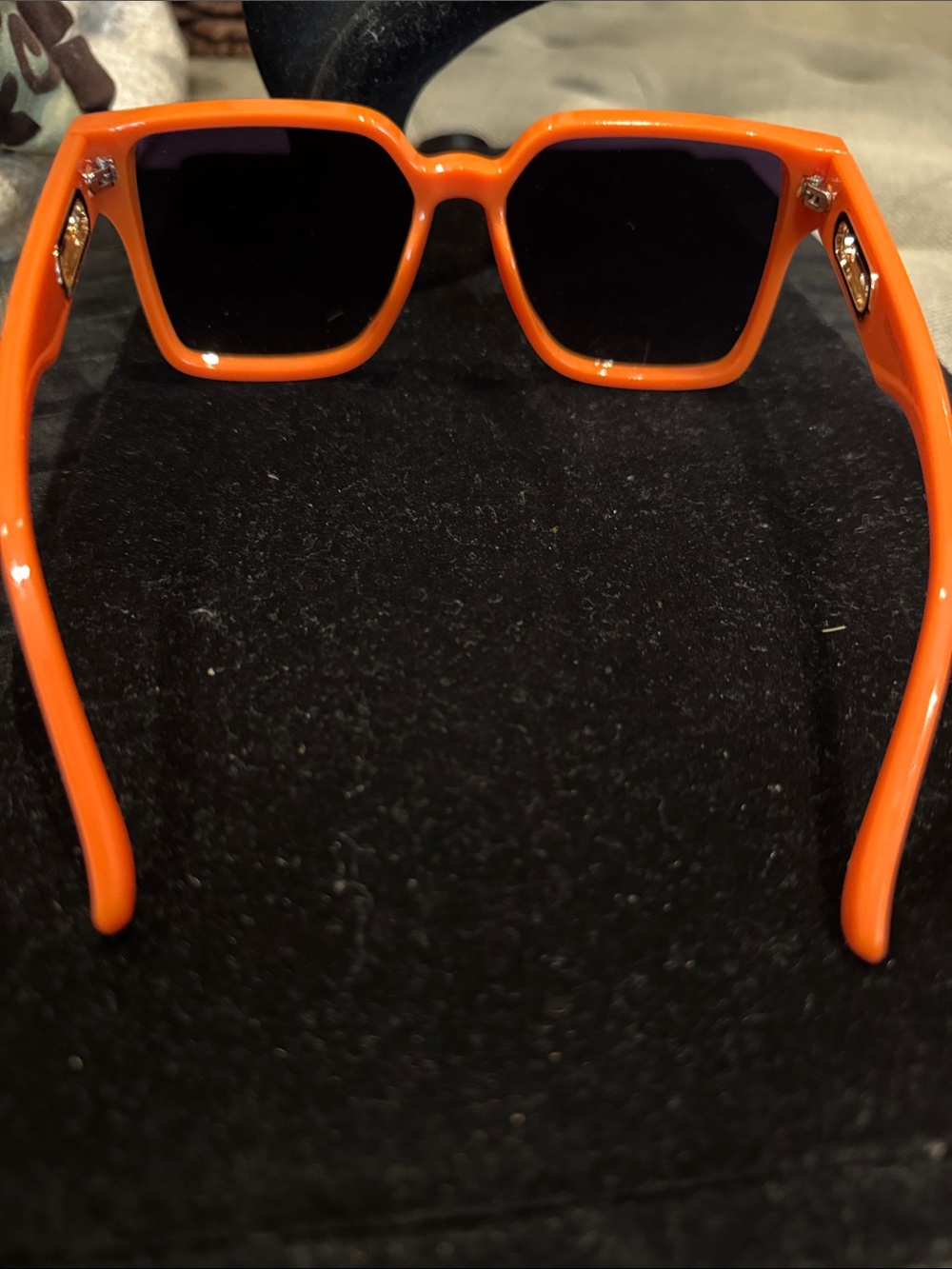 Hermes Orange & Gold Cool Design Frame Sunglasses - Picture 2 of 8